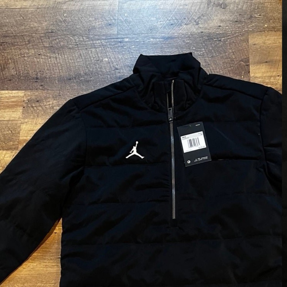 Nike Jordan 23 Sport Quilted Jacket 1/2 Snap Pullover Men's CJ1133-010 - Picture 2 of 5